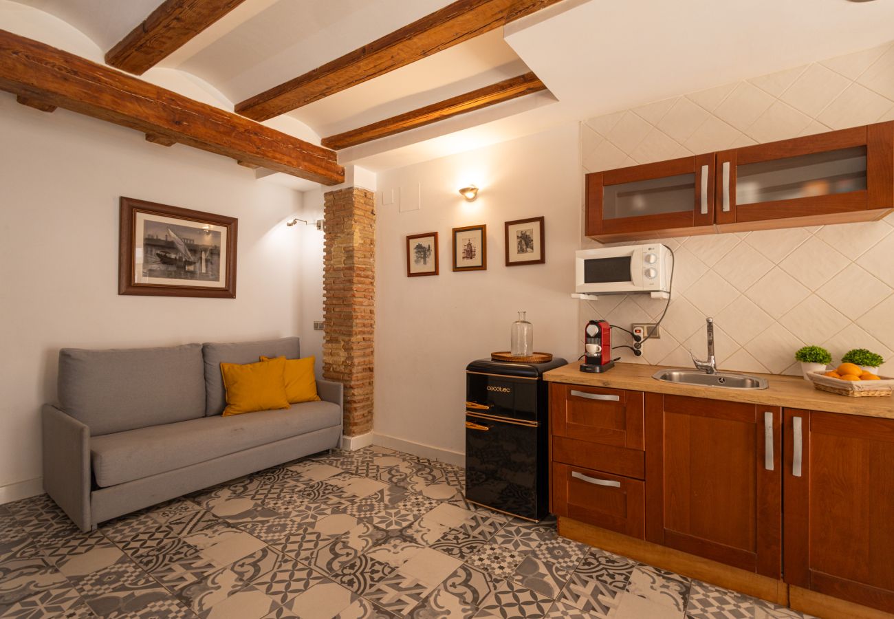 Apartamento en Valencia - Encantador Loft con Terraza | 4 Huéspedes | Ruzafa