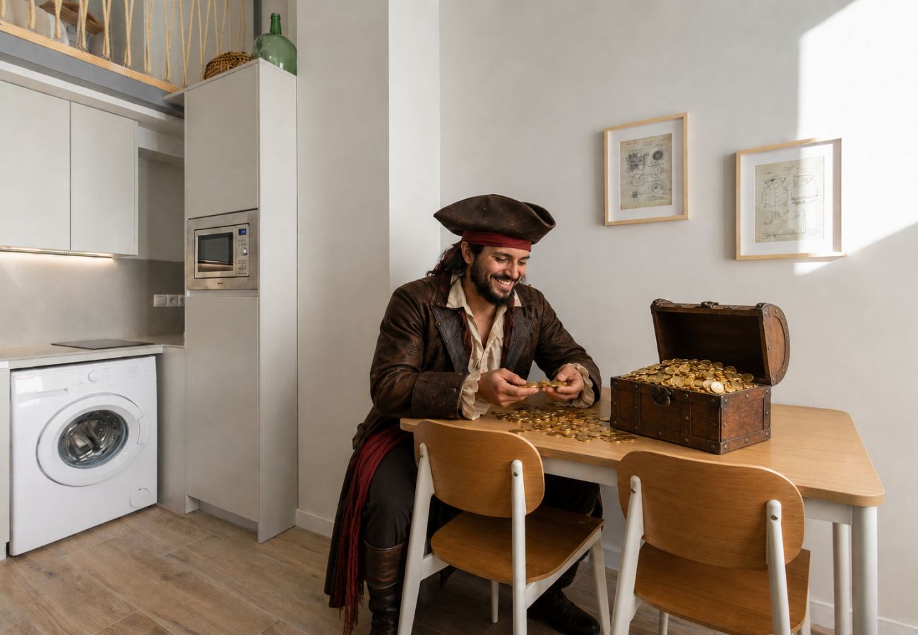 Apartment in Valencia / València - Pirate Duplex V | 4 Guests | AC WiFi | 15 min Oceanografic