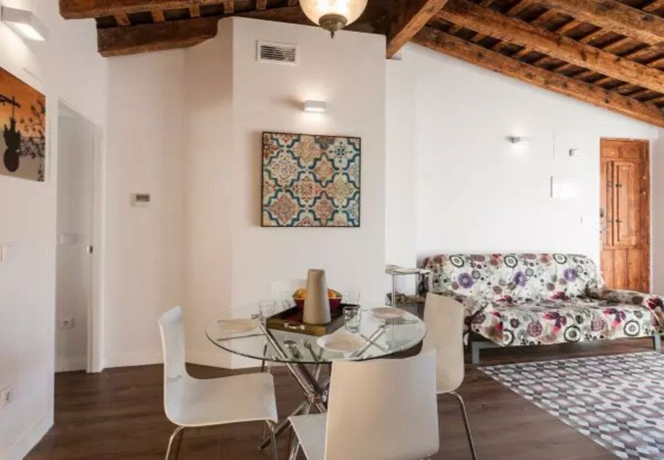 Appartement à Valence / Valencia - CENTER-2BR, 2BA-ATTIC-TERRACE,VIEW, WI-FI, A/C 