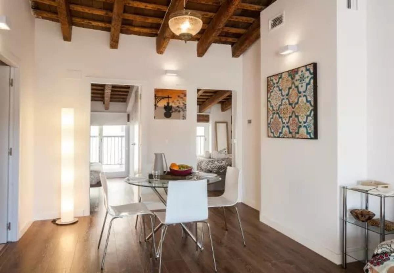 Appartement à Valence / Valencia - CENTER-2BR, 2BA-ATTIC-TERRACE,VIEW, WI-FI, A/C 