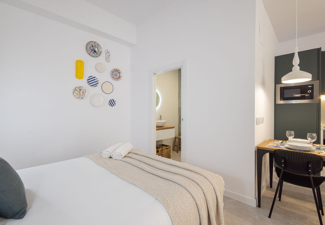 Appartement à Valence / Valencia - The Sorolla Apartment V | AC & WiFi | 4 Viajeros