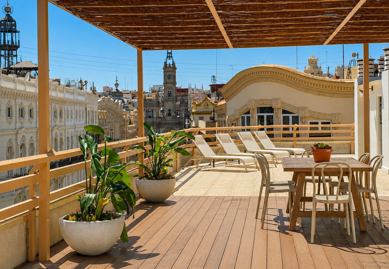 Appartement à Valence / Valencia - Atico de Lujo con Terraza de 185 m² | 6 Viajeros 