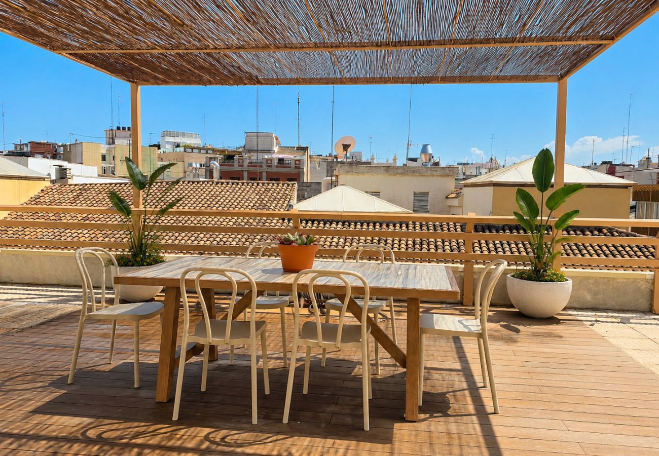 Appartement à Valence / Valencia - Atico de Lujo con Terraza de 185 m² | 6 Viajeros 