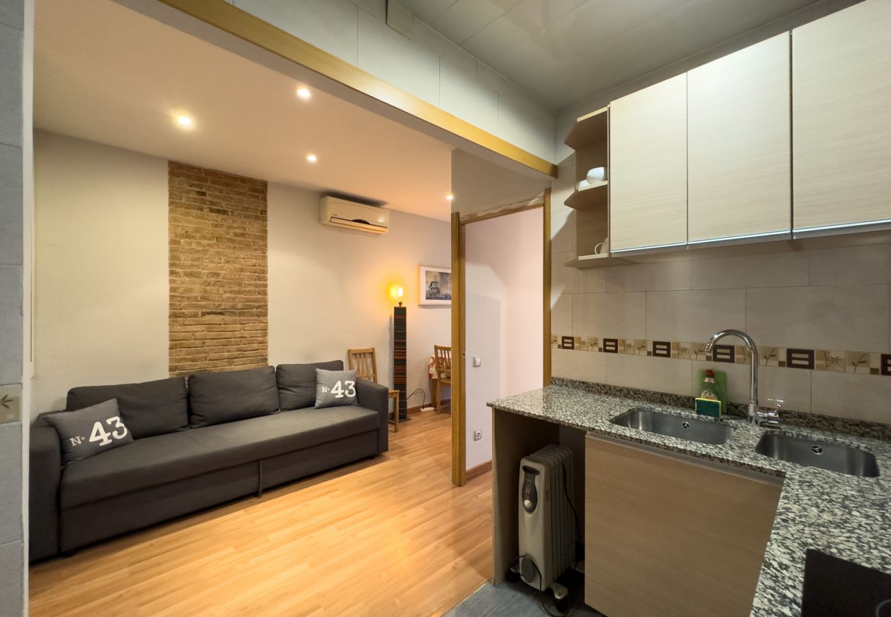 Appartamento a Barcelona - Piso con patio terraza privada en alquiler en Barcelona centro, Gracia