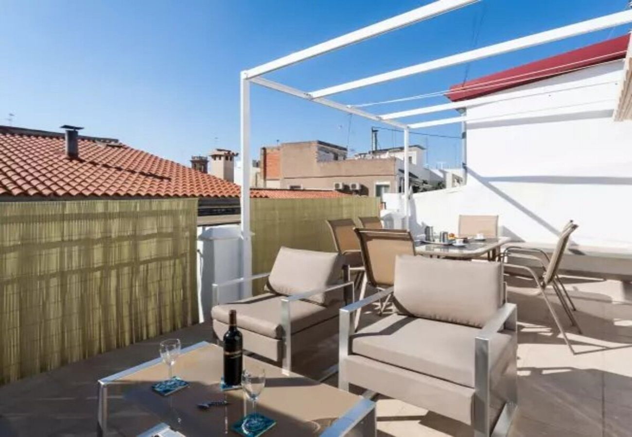 Appartamento a Valencia / València - CENTER-2BR, 2BA-ATTIC-TERRACE,VIEW, WI-FI, A/C 