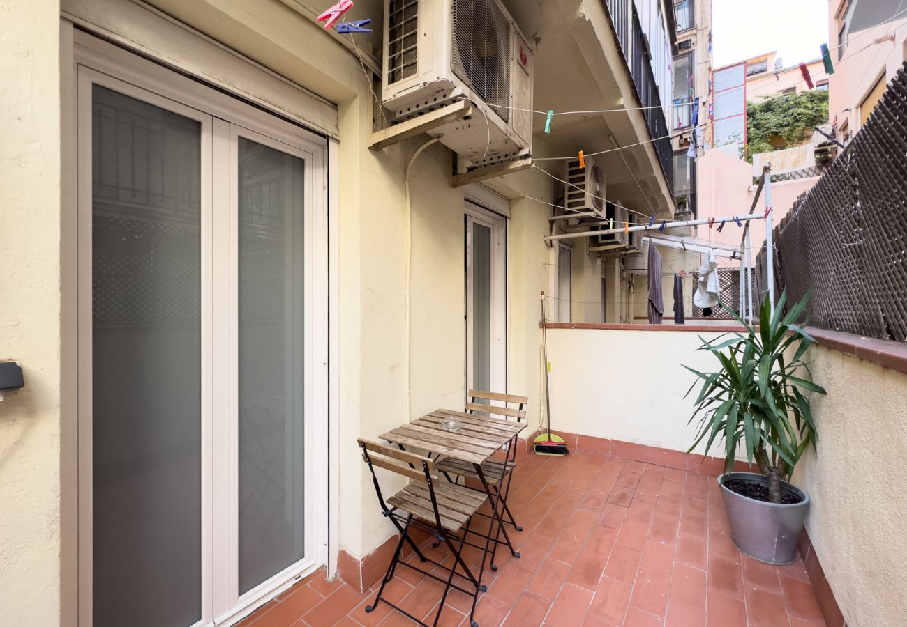 Appartement in Barcelona - Piso con patio terraza privada en alquiler en Barcelona centro, Gracia