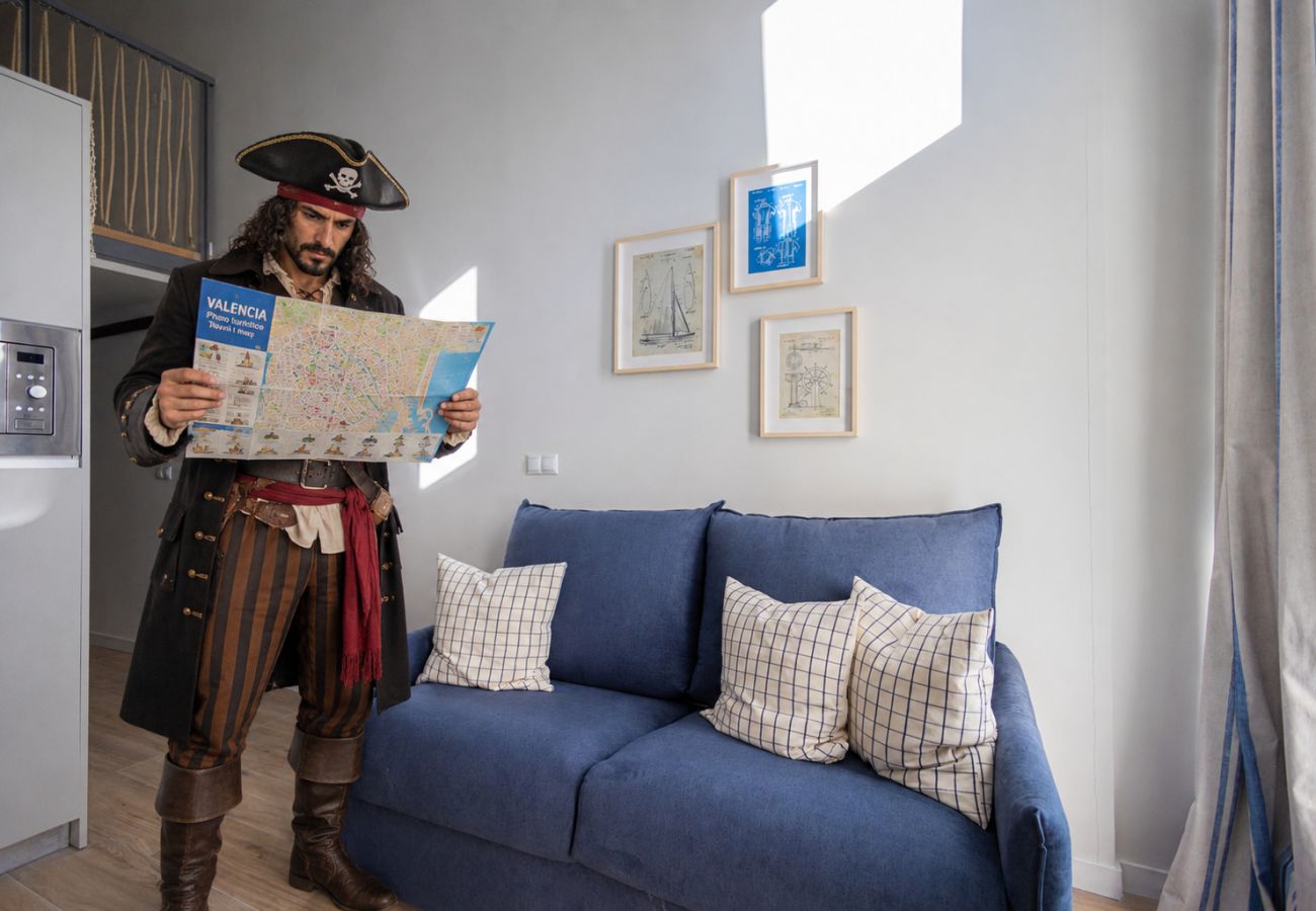 Appartement in Valencia - Pirate Duplex IV | 4 Viajeros | AC WiFi | 15 min Oceanografic
